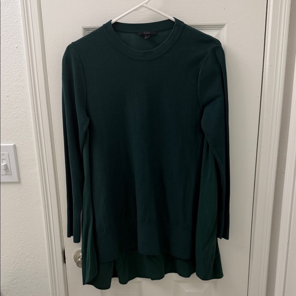 COS Forest Green Long Sleeve Women's Top
